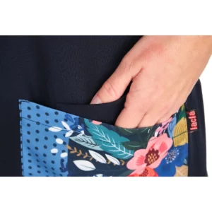 Estola Viva la Vida Flores Lacla 22102391, azul marino, bolsillo interior