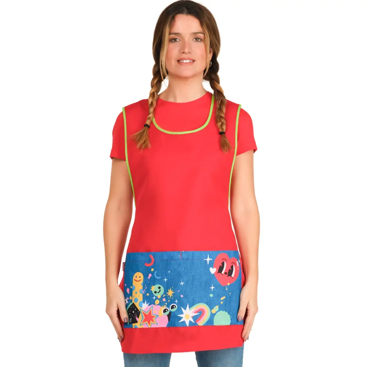 Estola Lacla Eco Art 22502454 1 Estola Eco Art Lacla 22502454, rojo, frontal vestida