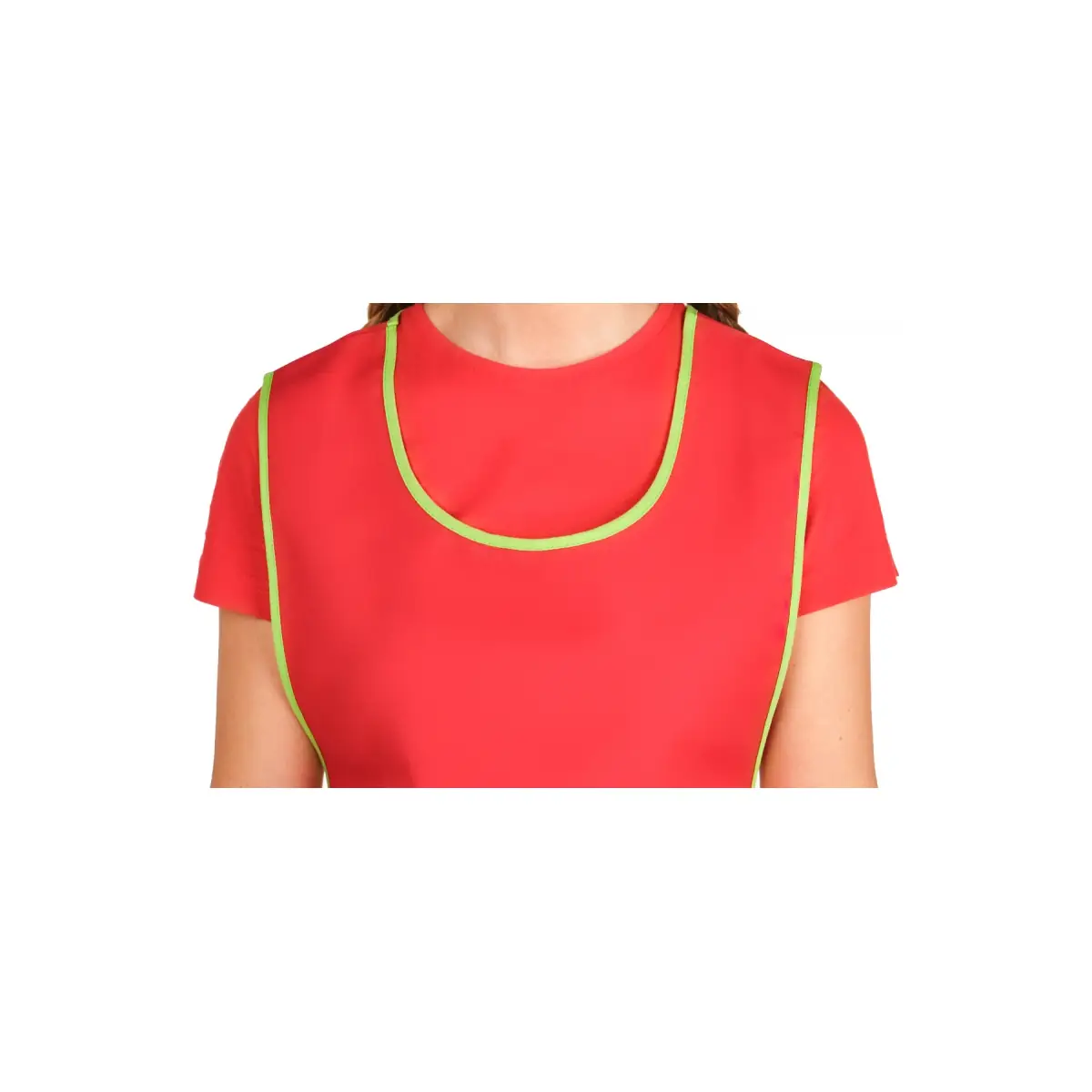 Estola Lacla Eco Art 22502454 6 Estola Eco Art Lacla 22502454, rojo, detalle del cuello
