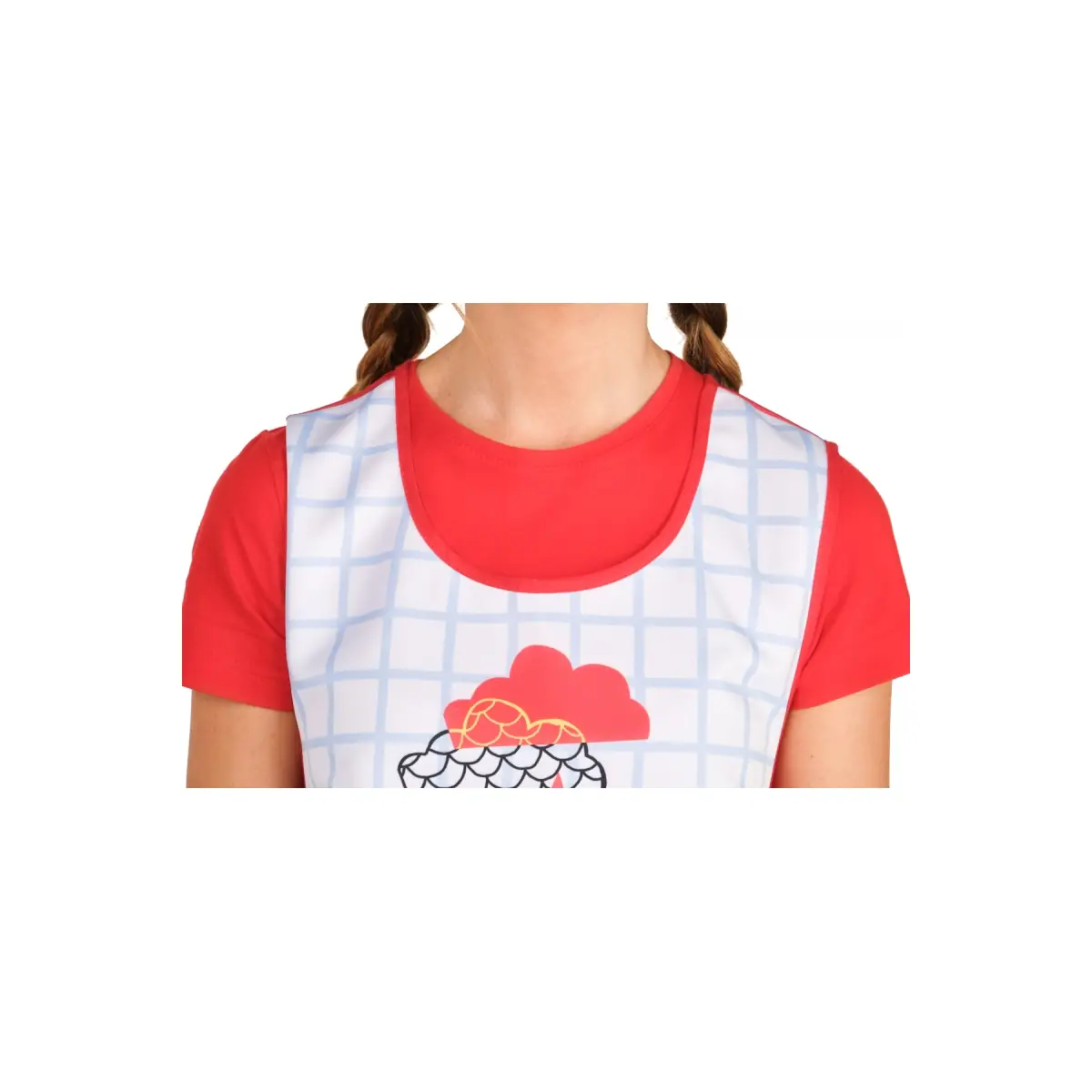 Estola Lacla Cocodrilo 22502463 6 Estola Cocodrilo Lacla 22502463, rojo, detalle del cuello