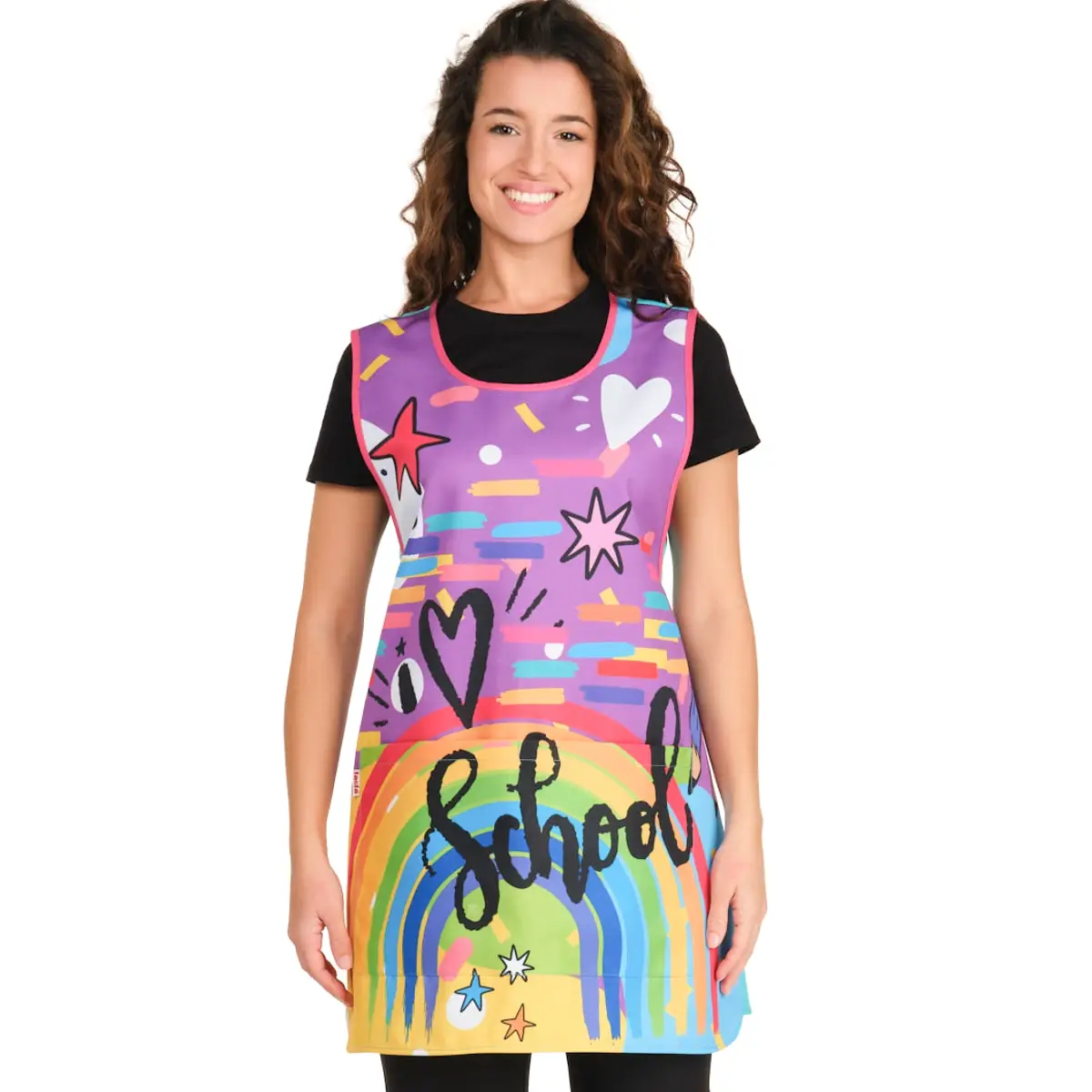 Estola Lacla Arcoiris Lila 22502465 1 Estola Arcoiris Lacla 22502465, lila, frontal vestida