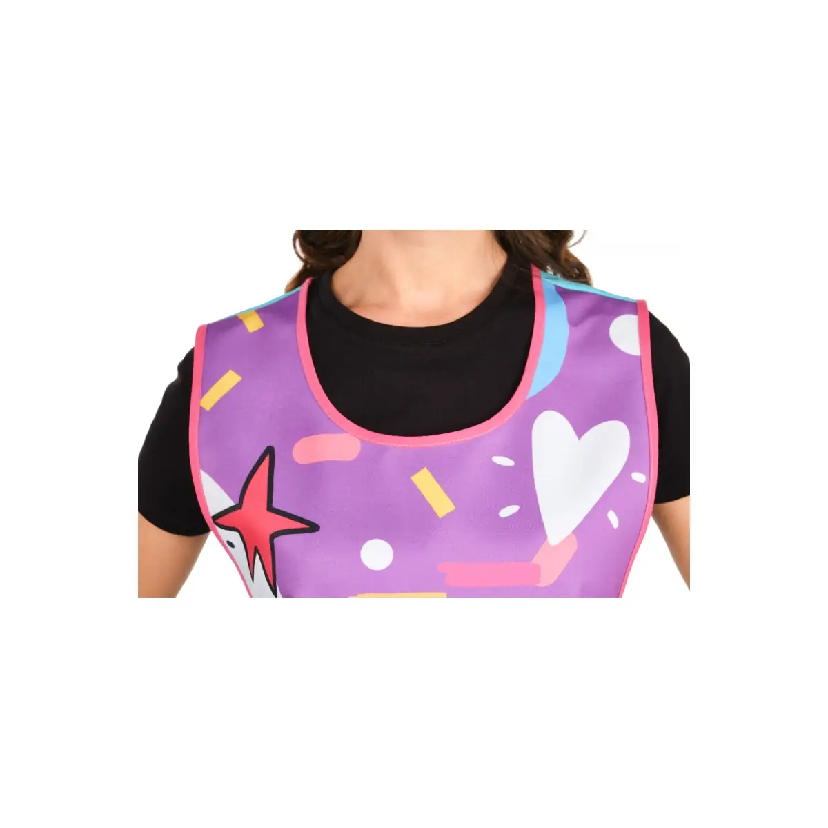 Estola Lacla Arcoiris Lila 22502465 6 Estola Arcoiris Lacla 22502465, lila, detalle del cuello