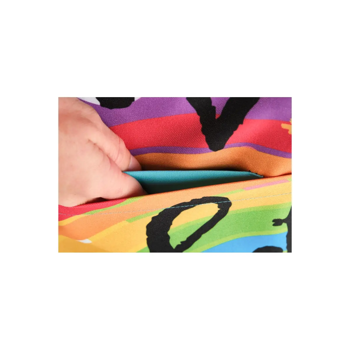 Estola Lacla Arcoiris Lila 22502465 8 Estola Arcoiris Lacla 22502465, lila, bolsillos interiores