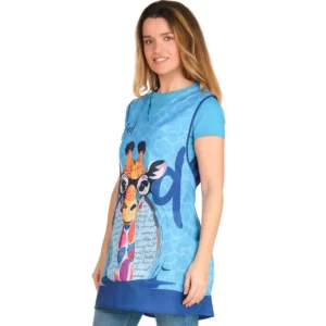 Estola Jirafa Lacla 22502468, azul ducados, vista oblicua vestida