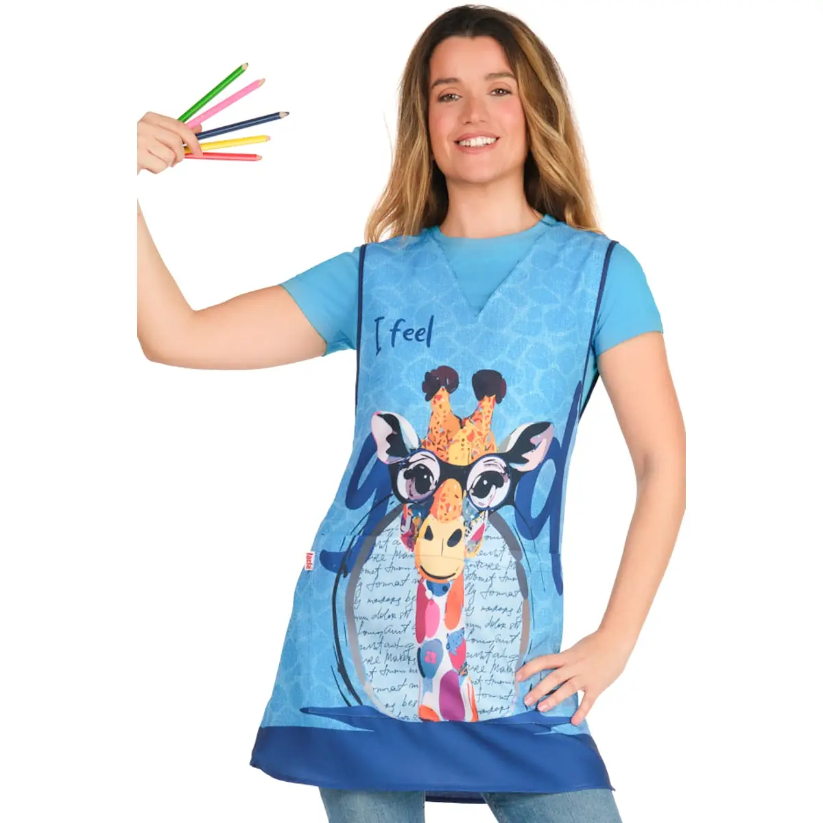 Estola Lacla Jirafa Azul 22502468 4 Estola Jirafa Lacla 22502468, azul ducados, prenda vestida