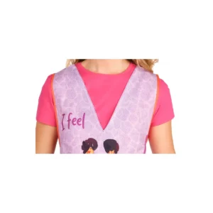 Estola Jirafa Lacla 22502469, lila, detalle del cuello de pico