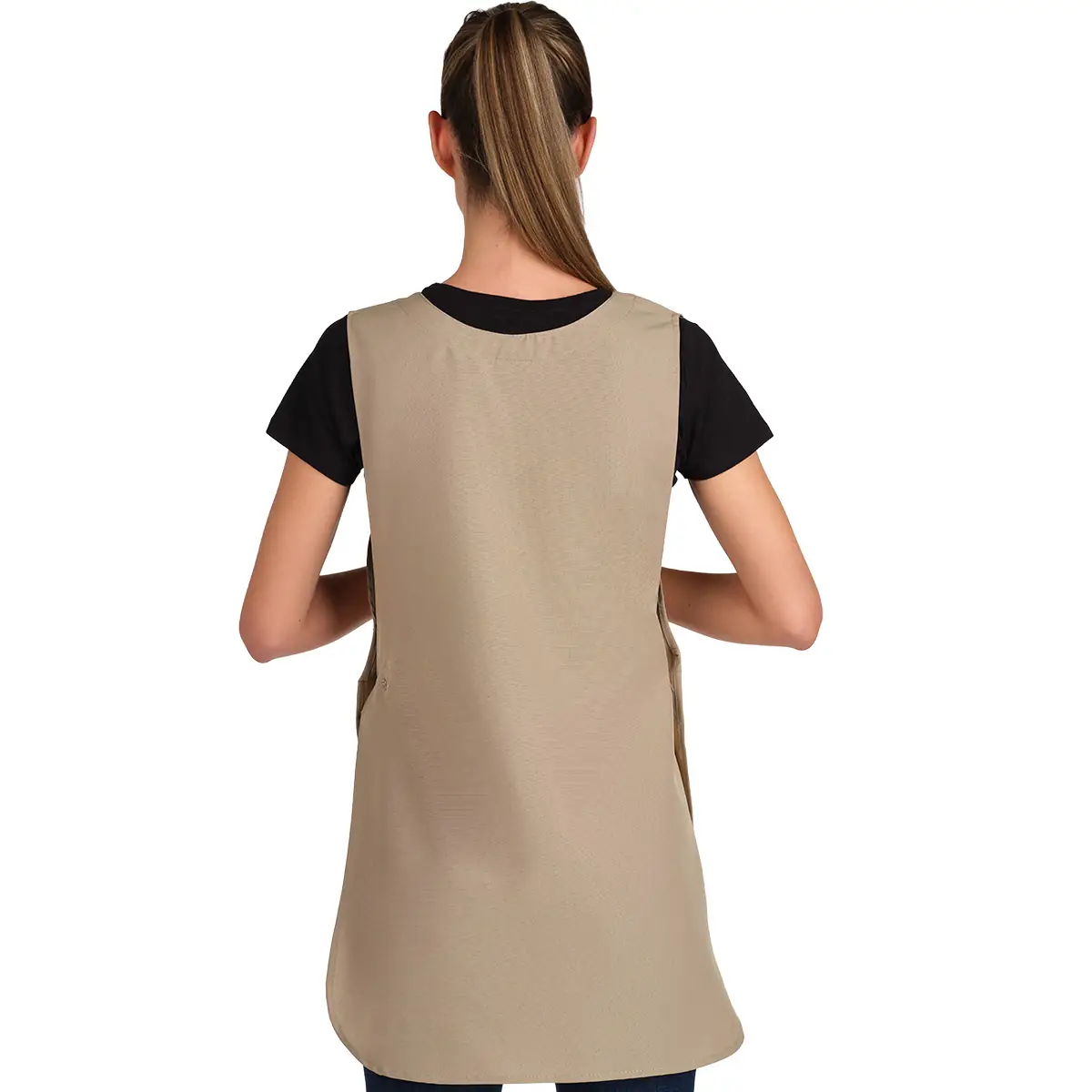 Estola Lacla Multibolsillos Corchetes 22602470 13 Estola Lacla Multibolsillos Corchetes 22602470, Beige, trasera