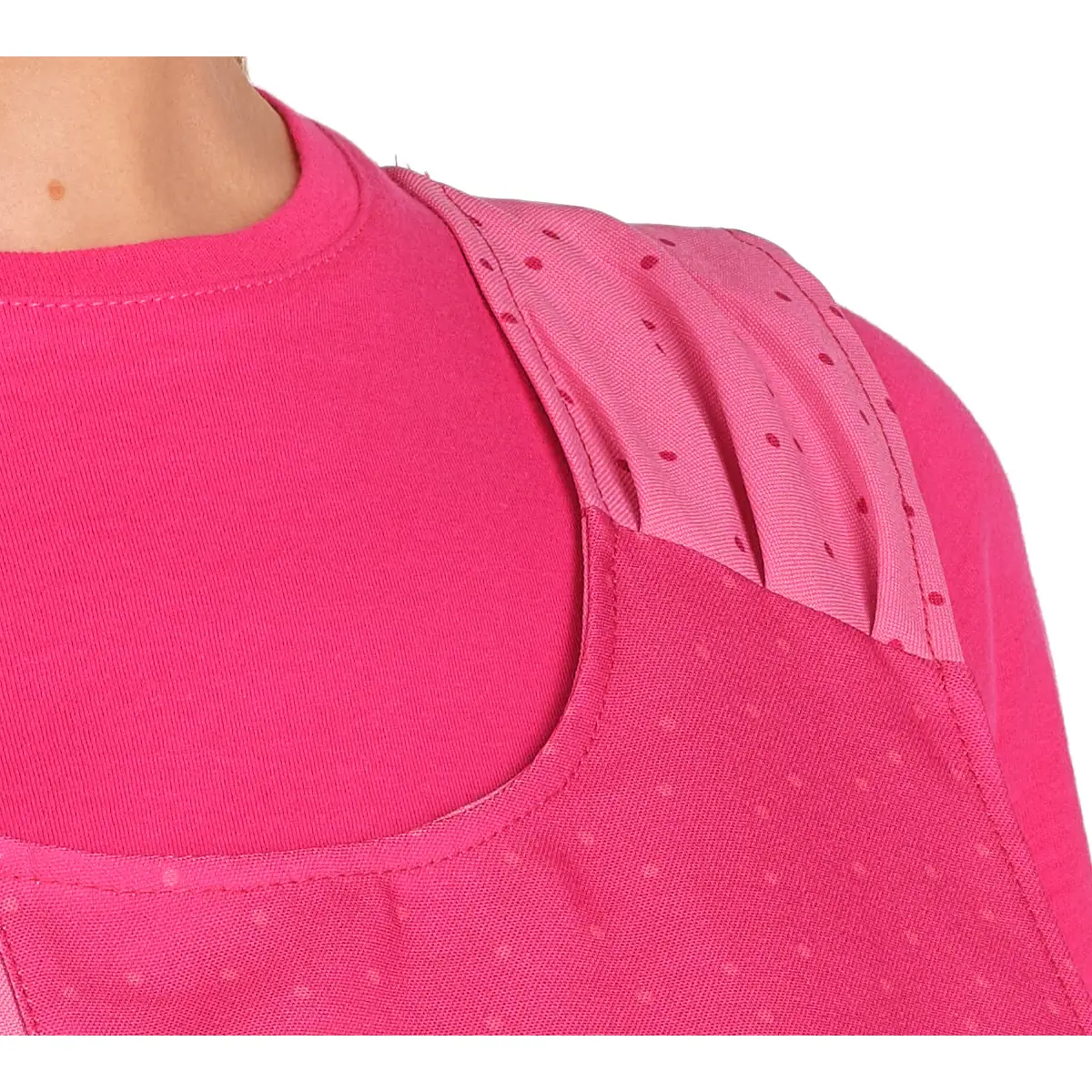 Estola Lacla Feelings 22602480 4 Estola Lacla Feelings 22602480, Rosa chicle, detalle de tirantes
