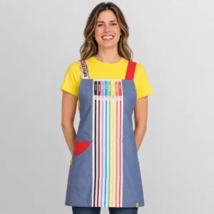 Batas, pichis y estolas para Maestra de Infantil en Las Palmas 28 Estola Lacla Colours 22602485, azulina, vista frontal con modelo