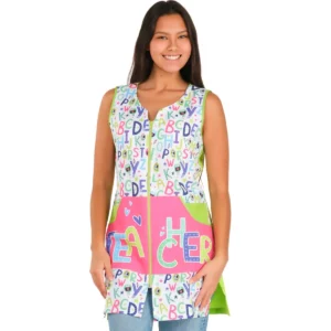 Casaca Teacher Lacla 52205665, fucsia, frontal vestida