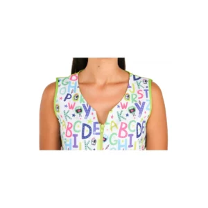 Casaca Teacher Lacla 52205665, fucsia, detalle del escote y cremallera