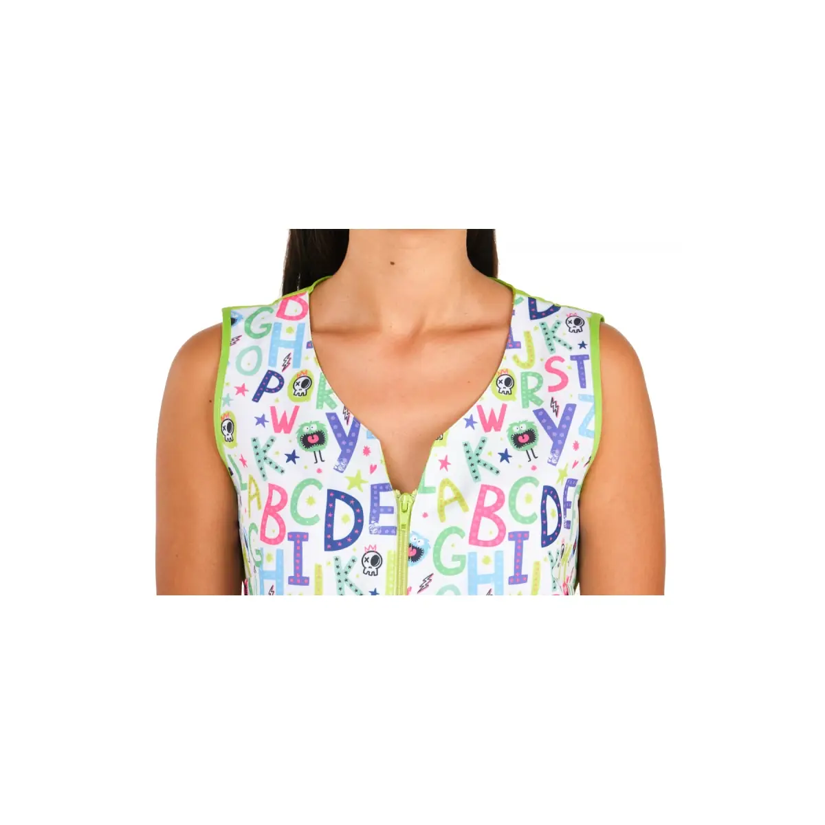 Casaca Lacla Teacher 52205665 6 Casaca Teacher Lacla 52205665, fucsia, detalle del escote y cremallera