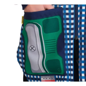 Bata Lacla Goma-Lápiz 52605694, Azul marino, detalle de bolsillos