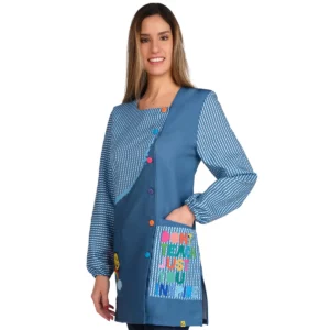 Bata Lacla Smile 52605700, Azul plomo, frontal