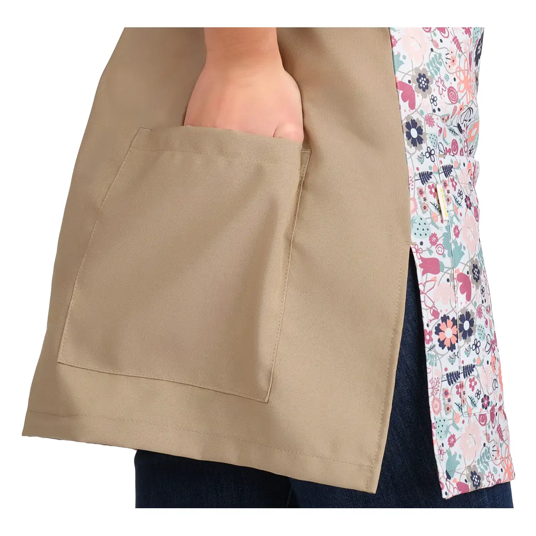 Pichi Lacla Flower 52605706 8 Pichi Lacla Flower 52605706, Beige, detalle de bolsillos