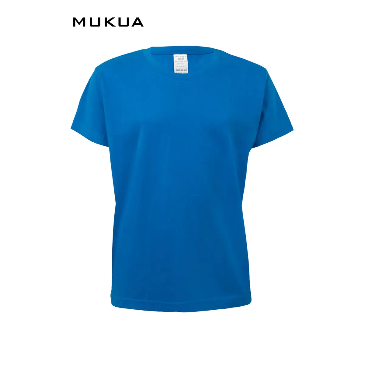 Camiseta infantil Mukua MELBOURNE KIDS MK175CV 2 Camiseta infantil Mukua MELBOURNE KIDS MK175CV azul Atoll, de manga corta y cuello redondo, vista frontal.
