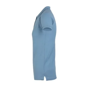 Polo Mukua NOBBY en color Sky Blue, vista lateral