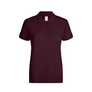 Polo Mukua NOBBY burdeos de mujer, vista frontal