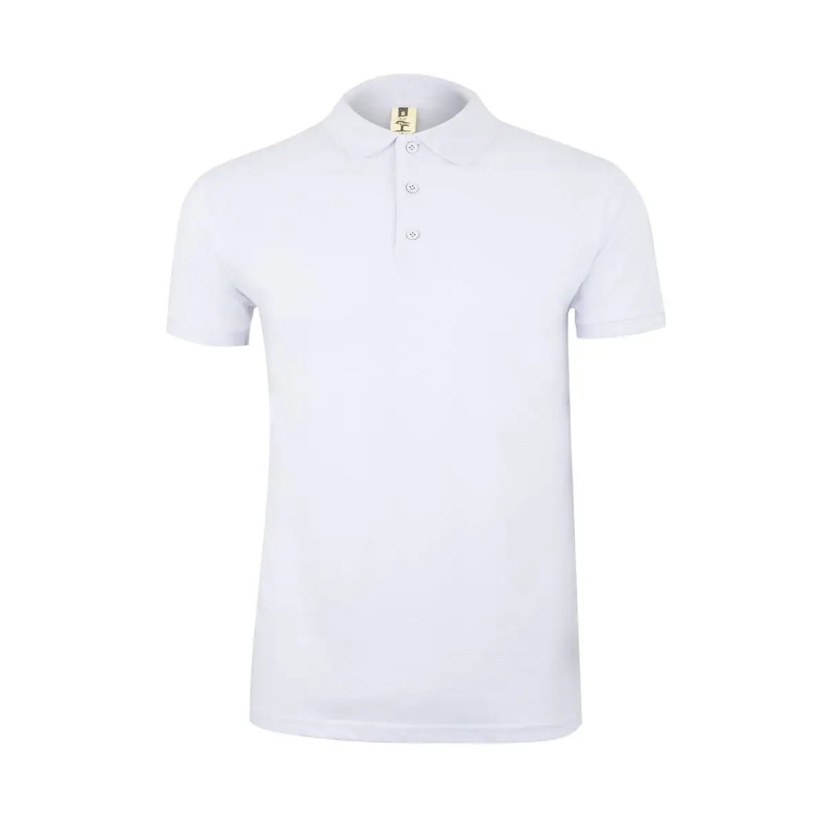 Polo unisex Mukua GIBSON MK215WV 2 Polo Mukua GIBSON en color White, vista frontal