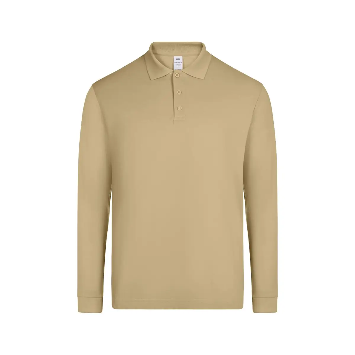 Polo unisex Mukua CLIFTON MK242CV 20 Polo Mukua CLIFTON en color Sand, vista frontal