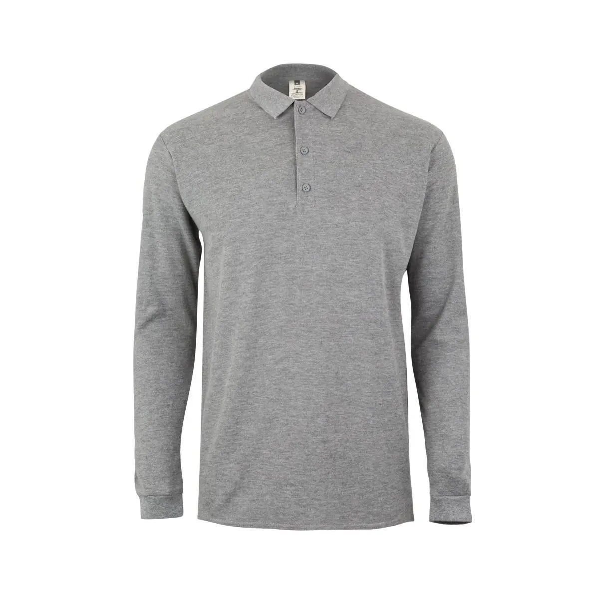 Polo unisex Mukua CLIFTON MK242CV 2 Polo Mukua CLIFTON en color Heather Grey, vista frontal