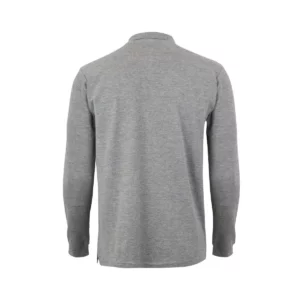 Polo Mukua CLIFTON en color Heather Grey, vista trasera