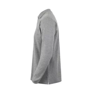 Polo Mukua CLIFTON en color Heather Grey, vista lateral