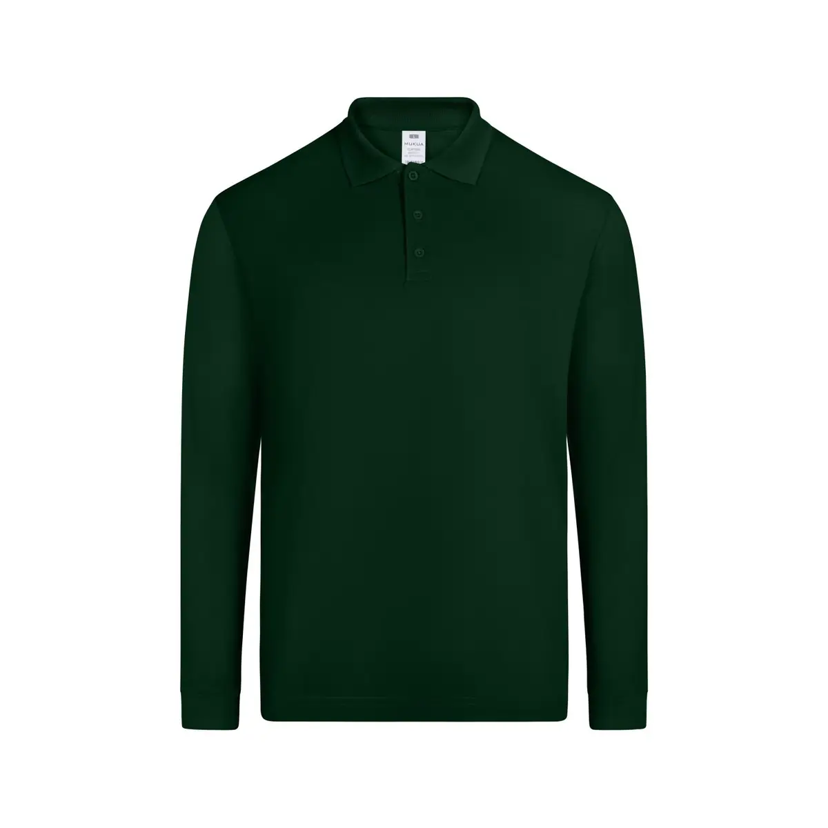Polo unisex Mukua CLIFTON MK242CV 17 Polo Mukua CLIFTON en color Bottle Green, vista frontal