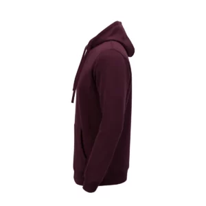 Sudadera Mukua MK605V en Wine, vista lateral de la prenda