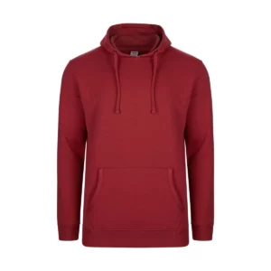 Sudadera Mukua MK605V en Crimson, vista frontal de la prenda