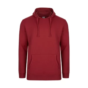Sudadera Mukua MK605V en Crimson, vista frontal de la prenda