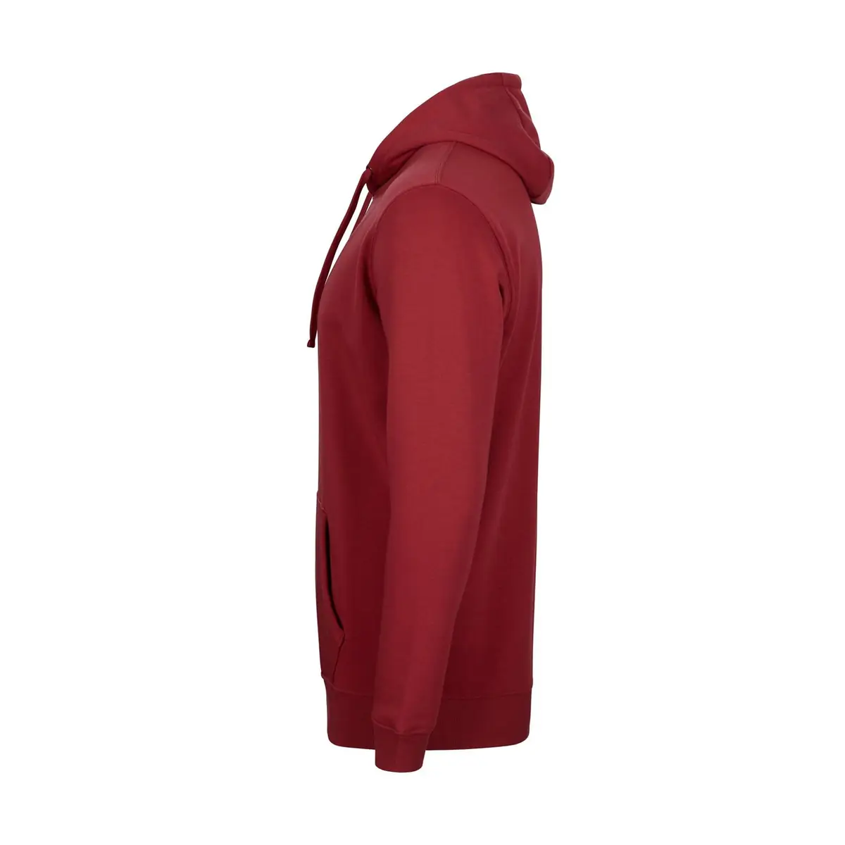 Sudadera Mukua SIDNEY MK605V 69 Sudadera Mukua MK605V en Crimson, vista lateral de la prenda