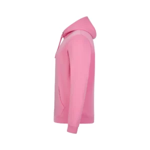 Sudadera Mukua MK605V en Candy pink, vista lateral de la prenda