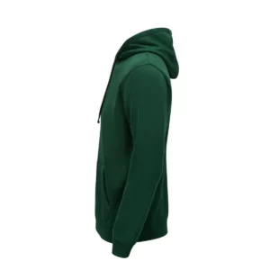Sudadera Mukua MK605V en Bottle green, vista lateral de la prenda