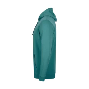 Sudadera Mukua MK605V en Teal, vista lateral de la prenda