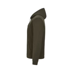 Sudadera Mukua MK605V en Misty green, vista lateral de la prenda