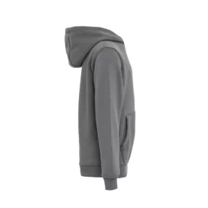 Sudadera Mukua MK606V en Dark grey, vista lateral de la prenda