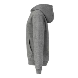Sudadera Mukua MK606V en Heather grey, vista lateral de la prenda