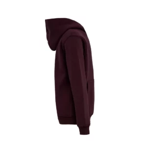 Sudadera Mukua MK606V en Wine, vista lateral de la prenda
