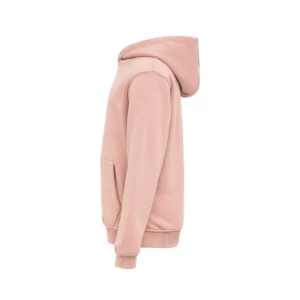 Sudadera Mukua MK606V en Pale rose, vista lateral de la prenda