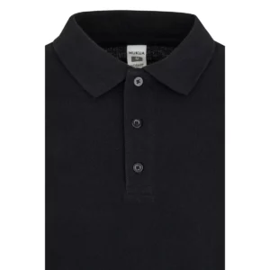 Polo Mukua HOBART en color Black, detalle del cuello