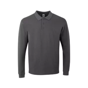Polo Mukua HOBART en color Dark Grey, vista frontal