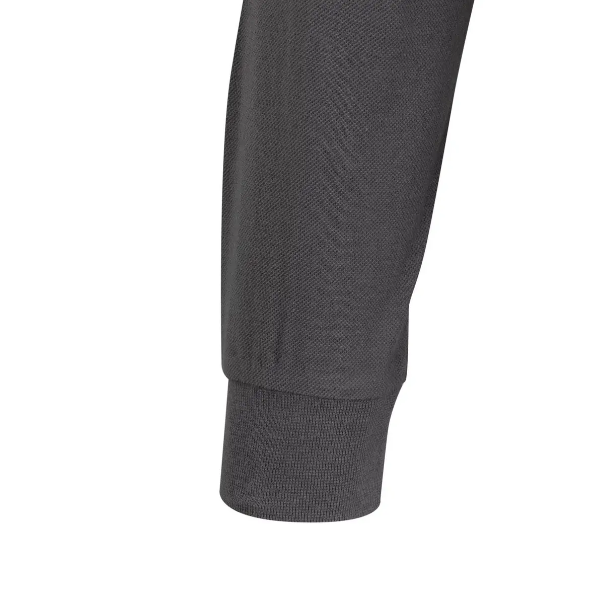 Polo unisex Mukua HOBART PL200UC 10 Polo Mukua HOBART en color Dark Grey, detalle del puño