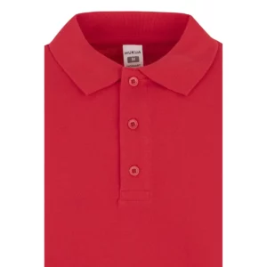 Polo Mukua HOBART en color Red, detalle del cuello