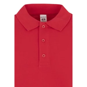 Polo Mukua HOBART en color Red, detalle del cuello
