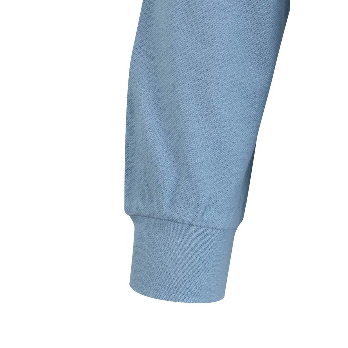 Polo unisex Mukua HOBART PL200UC 20 Polo Mukua HOBART en color Sky Blue, detalle del puño
