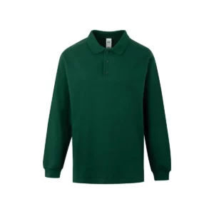 Polo Mukua HOBART en color Bottle Green, vista frontal