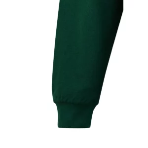 Polo Mukua HOBART en color Bottle Green, detalle del puño