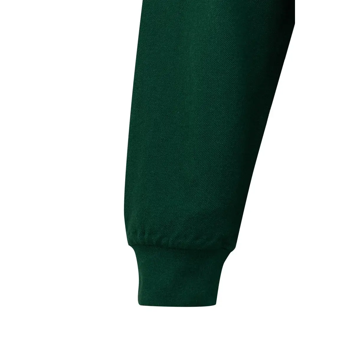 Polo unisex Mukua HOBART PL200UC 29 Polo Mukua HOBART en color Bottle Green, detalle del puño