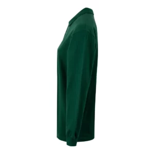 Polo Mukua HOBART en color Bottle Green, vista lateral